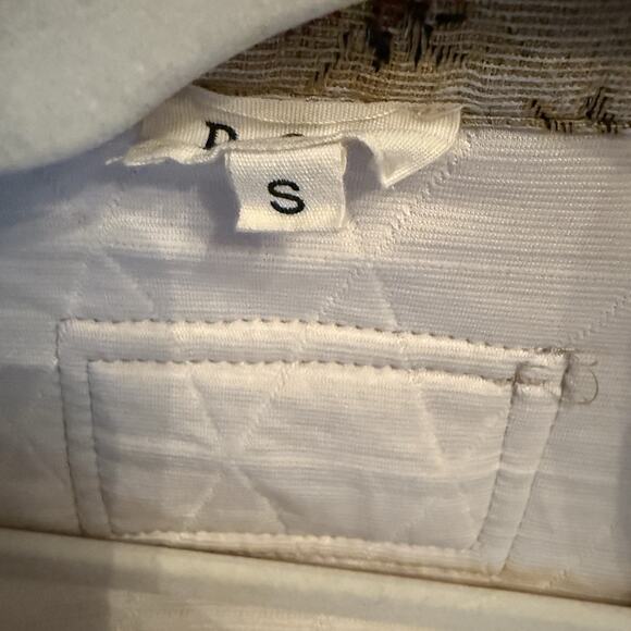 POL Quilted Corduroy Jacket Jacquard Sz S Tapestry Grandma Cottage - Picture 8 of 12